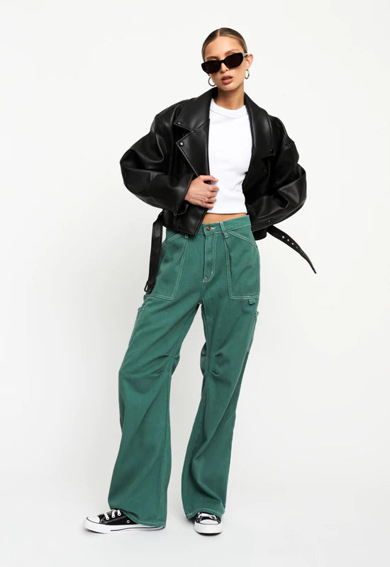 Lioness Miami Vice Pant - Forest Green ...